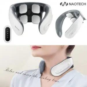 [골드스마일]무선 온열 마사지기 저주파 리모컨 목 마사져