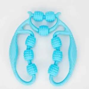 [골드스마일]종아리 마사지기 발 마사지 롤러 기기 블루 다리 지압 기계