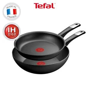 [테팔] 퍼펙트 터치 티타늄 3X 인덕션 프라이팬 2종 (팬24+웍28)