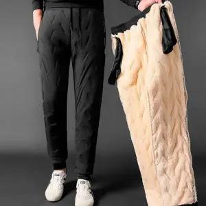 방풍 경량 패딩 바지 기모 남성 패딩 바지 등산 겨울