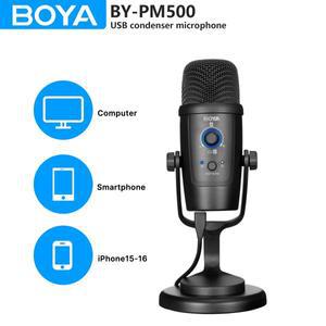 BOYA BY-PM500 게임용 콘덴서 USB 마이크 PC 휴대 휴대폰 Android Windows Mac Youtube 녹음 스트리밍 Blog