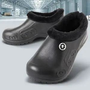 미끄럼 방지 방한화 다용도 주방 방수 eva 방한 신발 작업화 겨울 실내화 안감