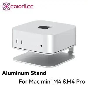Mac Mini M4 M4 Pro 2024 방열 알루미늄 마운트 도크 냉각 액세서리 용 Mac mini 데스크탑 스탠드
