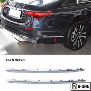 A2238808002 메르세데스 벤츠 S 클래스 W223 S400L 리어 범퍼 사이드 크롬 트림 스타일링 액세서리