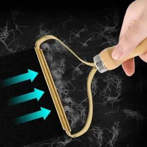 (옵션 우드핸들 보풀제거기)우드 핸들형 먼지제거 보풀제거기 가디건손질 겨울