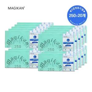 매직캔 리필봉투250 20개-250R20G 21L 20L 16L 14L적용 3겹그린정품