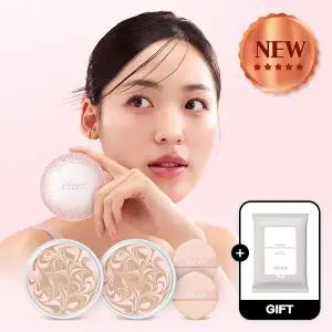 [쿠폰40%+7%묶음할인/+클랜징티슈]에이지투웨니스 뉴오리지널 스파클 에디션 핑크 케이스+리필 2개