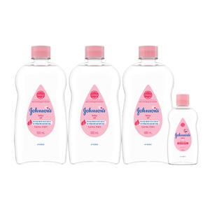 존슨즈 오일, 500ml, 3개 + 증정(베이비오일 125ml, 1개)