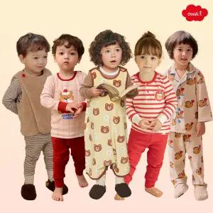 [코디아이] 유아 아동 가을 겨울 키즈 /내의/긴팔/싱글스판/티셔츠/실내복/상하복/셋업
