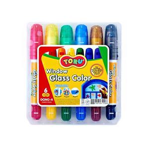 무료배송 동아 토루 글라스칼라 6색/유리 크레용/키즈펜/윈도우 글라스칼라/크레용/크레파스/블랙보드/마카