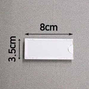 아크릴 벽부착용 종이꽂이 (명찰용 5개세트) 35 x 80 mm