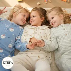 유아 어린이 주니어 수면 잠옷 밍크 아동 아기 겨울