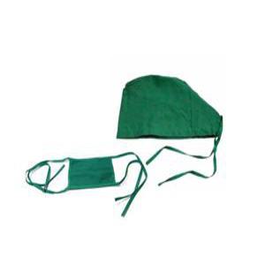 수술마스크 린넨 병원용마스크 병원캡 수술모자 초록색