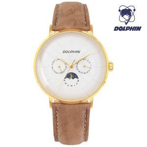 [돌핀] DP 536-11 GOLD 썬앤문 남성시계