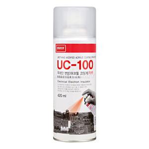 나바켐 UC-100 우레탄 변성 아크릴 코팅제 적색 420ml