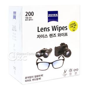 자이스 렌즈 와이프 클리너 200매 티슈형 안경 선글라스 스마트폰 디카 액정 태블릿 패드 노트북 모니터