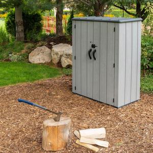 라이프타임 버티컬 조립식창고 코스트코창 간이창고 야외보관함 간이쉐드 방수