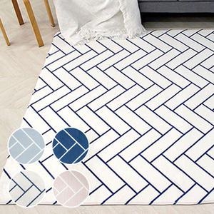 헤링본 극세사 특대형 러그 240x160 카페트 거실매트 카펫트 거실러그 발매트