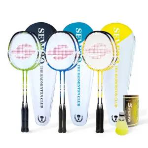 세베로 배드민턴 라켓 스피드500 라켓2개+셔틀콕2입