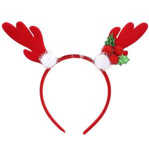 (산타핫딜) 눈꽃 루돌프 머리띠/크리스마스 파티 루돌프뿔 장식 소품 의상/성탄절 머리핀 헤어 밴드/31번