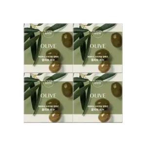 해피바스 비누 올리브 90g 4개