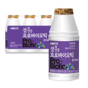 서울우유 장건강 프로바이오틱 블루베리 150ml 24개 유산균 요구르트