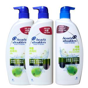 헤드앤숄더 애플프레쉬샴푸850mlx2개 + 트리트먼트x1개