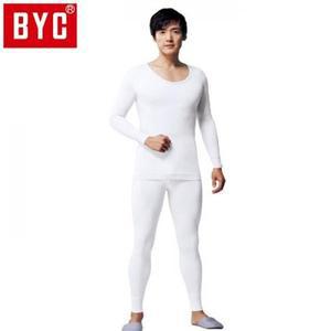 BYC 남성 화이트 내복 상하 세트 남자 내의
