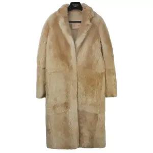 [이브 살로몬]여성 램스울 시어링 코트 WYM63104MRNX A2046 COOKIE [YVC003co]