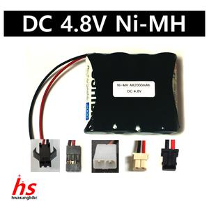 도시바 4.8V AA 2000mAh RC카 배터리 탱크 워탱크 건전지 니켈수소 Ni-MH 몬스터 트럭 RC 충전지