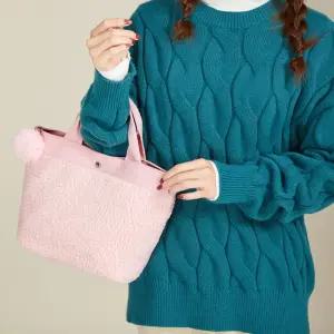 4컬러 귀여운 퍼 뽀글이 양털 크로스겸 토트백 손가방 TFA836