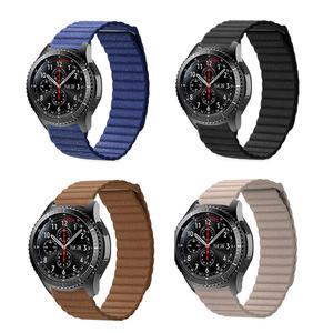 갤럭시워치4 클래식/갤럭시워치3/액티브2 마그네틱 가죽 스트랩 밴드