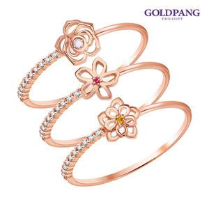 [골드팡] 18k 온리마인 탄생석 탄생화 반지