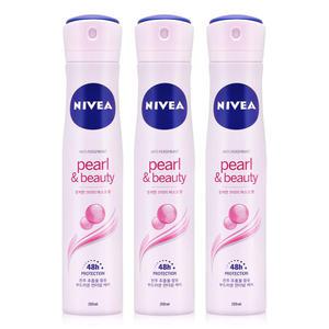 니베아 데오드란트 스프레이 펄 앤 뷰티 200ml x 3개