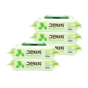 그린터치 물티슈 캡형 100매x5팩