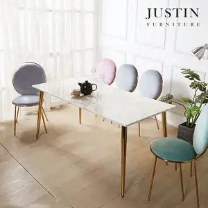 [저스틴퍼니처]제시카 6인 골드 대리석 식탁