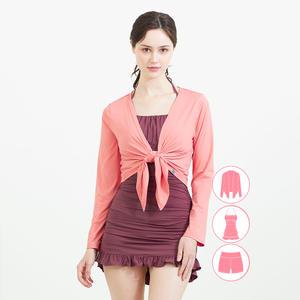 베이직엘르 여성인 볼레로 원피스 비치웨어 3종세트 BEL-V215P