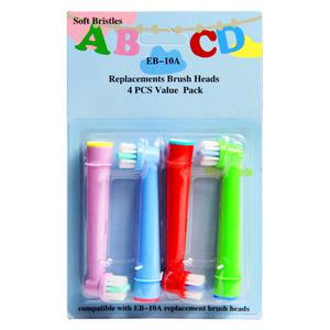 [호환]오랄비 어린이 전동칫솔모 4개입 키즈 전동칫솔 리필모 EB10