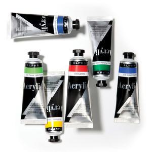 [알파색채] 실버 아크릴물감Ⅰ 50mL  색상선택 개