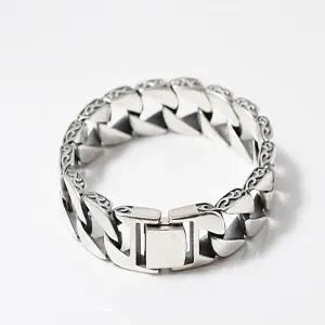 [차차실버]주드 로 남자 체인 은팔찌 925실버 두꺼운 10돈은팔찌 15돈은팔찌 여성