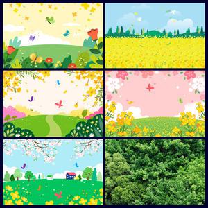 어린이집 봄 배경 식목일 벚꽃 계절 현수막