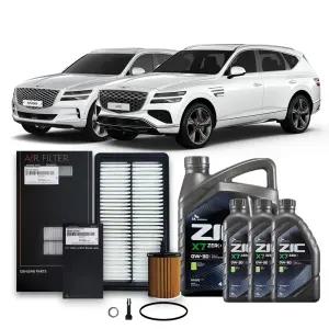 GV80 가솔린 휘발유 2.5 터보19-27년식 순정필터+지크합성유 7L