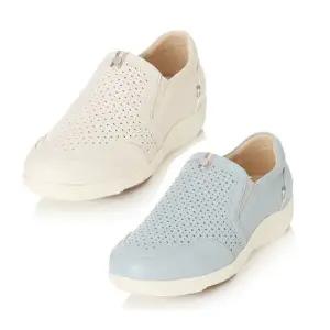 [롯데백화점]엘칸토 여성쿠션UP 컴포트 펀칭 슬립온 LCWC11U313 블루/아이보리