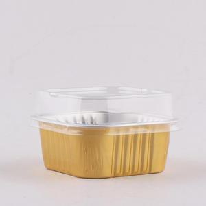 알루미늄 사각 150ml 100개 티라미수용기 디저트용기 베이킹 케이스 포장 보틀케이크