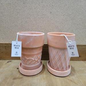 (아이포트)유럽 스타일 빈티지 토분(받침포함)1호