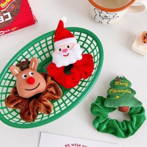 크리스마스 헤어슈슈 머리끈 곱창밴드 성탄절 코디