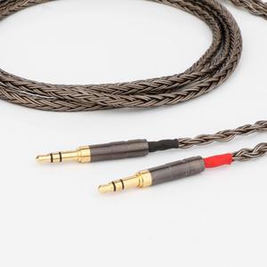 Sony MDR-Z7 Z1R Z7M2 헤드폰 밸런스 케이블 D7100 D7200 D600 4pin XLR 4.4 3.5 단일 크리스탈 구리 실버