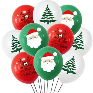 [스투피드]크리스마스 분위기 칼라 인쇄풍선 100개입 (3종믹스)