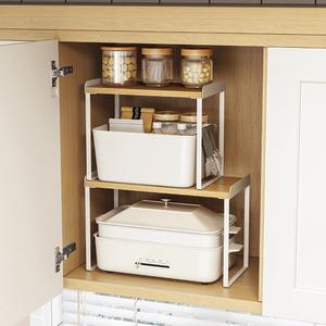 착한생각 미니 선반 1단 주방 책상 모듈 수납 다용도 높은 우드선반 대