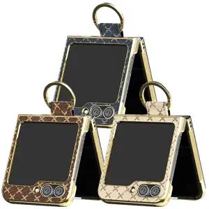 핸드폰 골드메탈 패턴 링 고리 휴대폰 갤럭시 Z플립7 6 5 4 제트플립7 지플립6 케이스